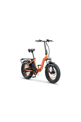 Bicicletta Elettrica Pieghevole Z-Tech ZT-89-D Folding Etna 2.0 250W(500W) 13Ah 48V Litio-Arancione