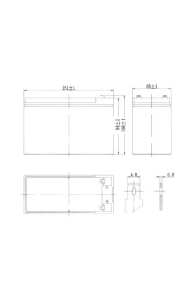 Batteria Veicoli Elettrici per Bambini 12V - 7Ah
