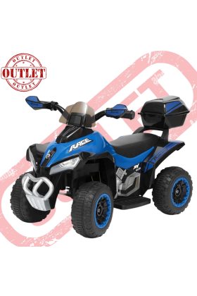 Quad Elettrico Per Bambini  Tecnobike Shop  ATV Mini Quad Deluxe 6V (Seconda scelta)-Blu