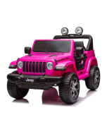 Auto Macchina Elettrica per Bambini JEEP FIAT Wrangler RUBICON 12V 2 Posti con Monitor 4" Mp4 - Sedile in Pelle