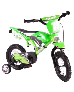V&eacute;lo Enfant Volare Moto Bike 12" Satin Green