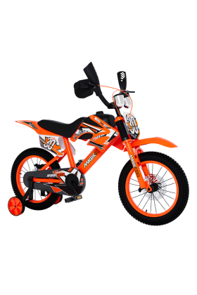 Vélo Enfant MagikBike Motocross 16" avec Freins à Disque et Bruit Moteur