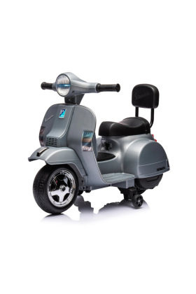 Trottinette électrique Piaggio Mini Vespa PX Small 6V pour enfants-Gris
