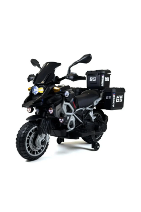 Moto Électrique Adventure 12V 7Ah pour Enfants-Noir