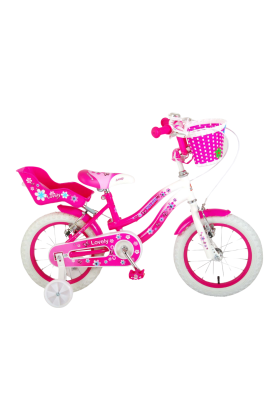 Vélo pour fille Volare Lovely 14" - Mouvement à roulement à billes