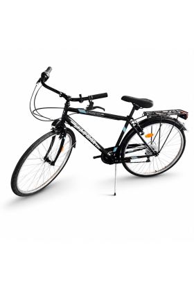 Bicicletta Uomo Schiano X-Road 1.0 Steel 28" 6 Velocità – City Trekking Nera