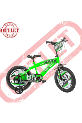 Vélo BMX enfant Dino Bikes 16" - Vert - Deuxième Choix