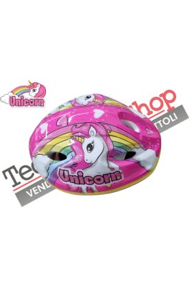 Casque de vélo pour enfants Dino Bikes Unicorn Approuvé, taille ajustable