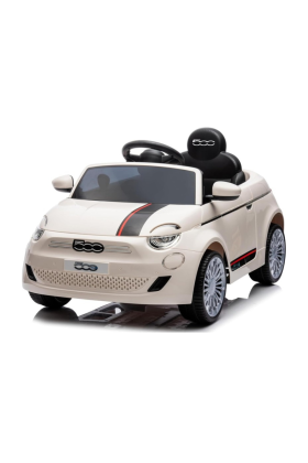 Fiat 500e 12V Voiture électrique pour enfants-Beige