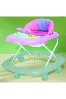 Marcheur Wizy Easy pour les premiers pas, compact et doté d'un volant interactif- Vert