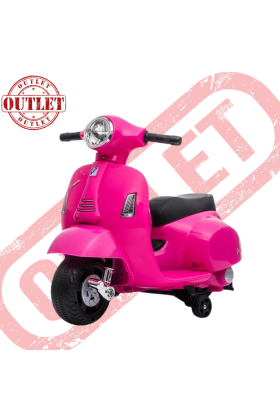 Vespa électrique Piaggio Vespa Mini GTS Super 6V pour enfants Rose - Second Choice