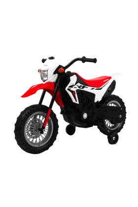 Moto Honda CRF 250 12V pour Enfants avec Licence Officielle- Blanc