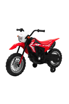 Moto Honda CRF 250 12V pour Enfants avec Licence Officielle- Rouge