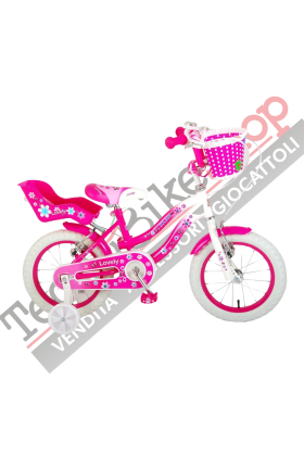 Vélo pour fille Volare Lovely 12" - Mouvement à roulement à billes
