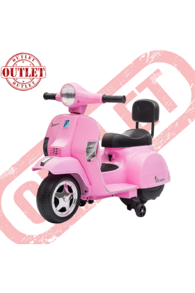 Moto électrique Piaggio Mini Vespa PX Small 6V pour enfants - Rose - (Deuxième choix)