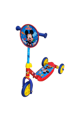 Trottinette Mickey Mouse à 3 roues en acier pour enfants