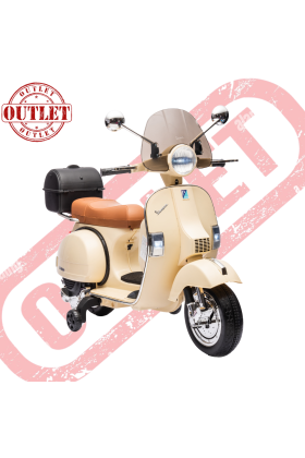 Piaggio VESPA PX150 Moto électrique pour enfants, Ivoire - Second Choice