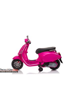 Moto électrique Piaggio Vespa Sprint 12V pour enfants - Rose