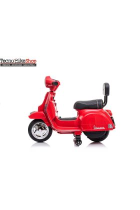 Moto Scooter Elettrico per Bambini Piaggio Mini Vespa PX Small  6V -Rosso - Seconda Scelta
