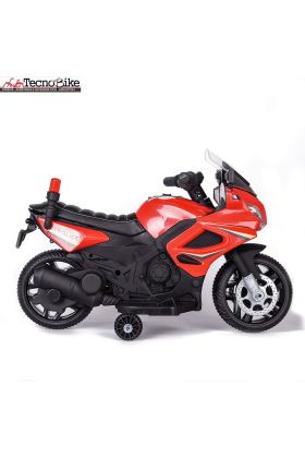 Moto électrique Tecnobike Shop pour enfants POLICE 6V - Rouge
