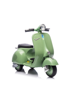 Vespa Sidecar Small Special 6V pour Enfants avec Licence Officielle Piaggio-Vert
