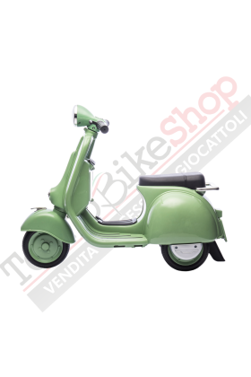 Vespa Sidecar Small Special 6V pour Enfants avec Licence Officielle Piaggio-Vert