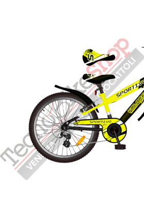 Bicicletta Bambino Movimento a Sfera Volare Sportivo 20" 7 Velocità-Giallo