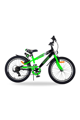 Bicicletta Bambino Movimento a Sfera Volare Sportivo 20" 7 Velocità-Verde