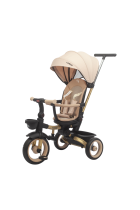 Trico Luxury Gold – Tricycle Poussette 7 en 1 pour Enfants -Beige