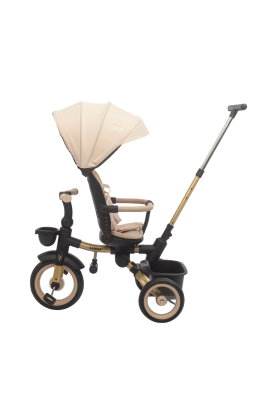 Trico Luxury Gold – Tricycle Poussette 7 en 1 pour Enfants -Beige