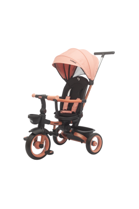 Trico Luxury Gold – Tricycle Poussette 7 en 1 pour Enfants - Rose