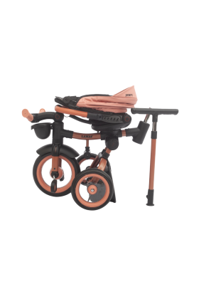 Trico Luxury Gold – Tricycle Poussette 7 en 1 pour Enfants - Rose