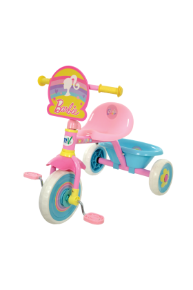Tricycle à pédales Disney BARBIE Premier Tricycle avec poignée