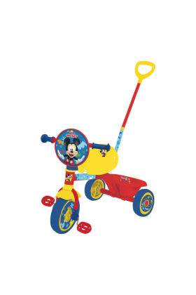 Tricycle à pédales Disney Mickey Mouse First Trike avec poignée