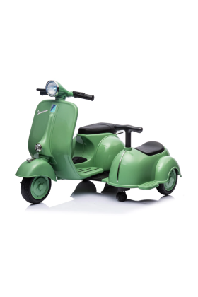 Vespa Sidecar Petite Moto Électrique 6V pour Enfants
