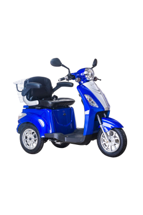 Scooter Z-TECH ZT-15-D "TRILUX PLUS" 3 RUOTE Differenziale per Disabili e Anziani -Blu