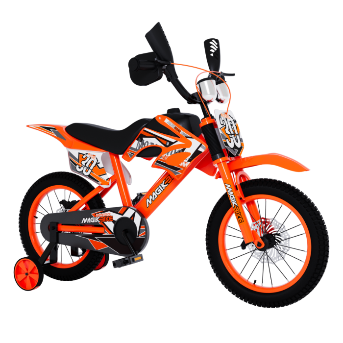 Vélo Enfant MagikBike Motocross 16" avec Freins à Disque et Bruit Moteur
