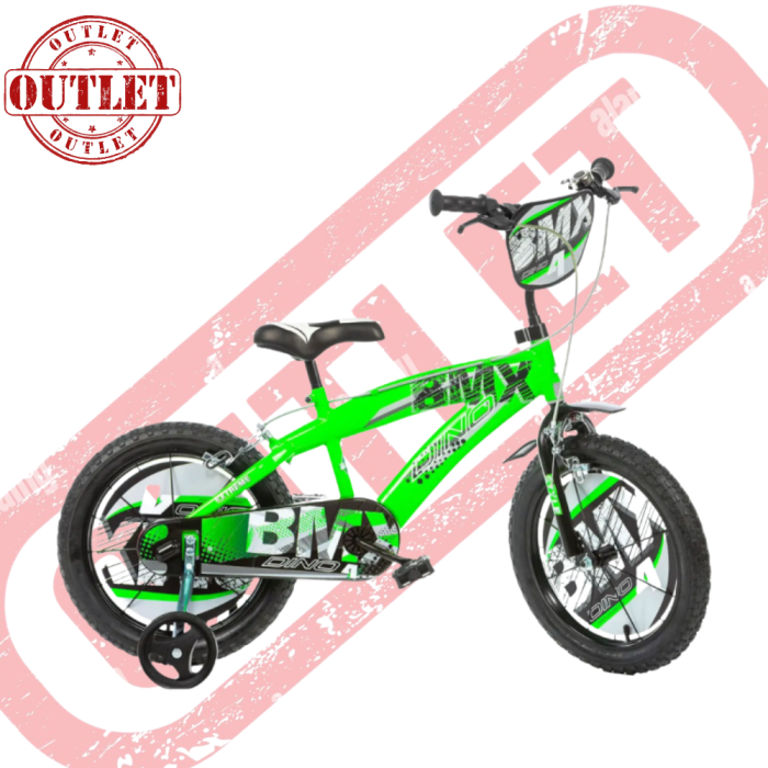 Vélo BMX Dino Bikes 14" pour enfants -Vert - Deuxième Choix
