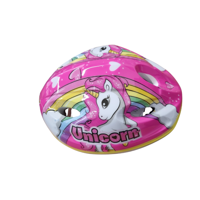 Casque de vélo pour enfants Dino Bikes Unicorn Approuvé, taille ajustable