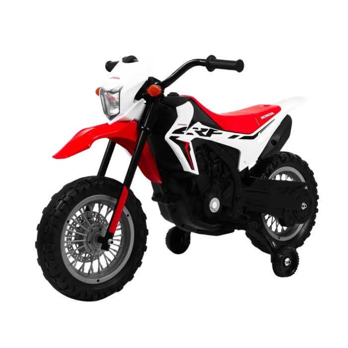 Moto Honda CRF 250 12V pour Enfants avec Licence Officielle- Blanc