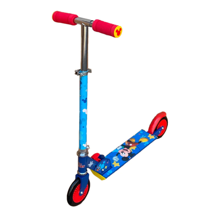 Trottinette pliante MICKEY MOUSE à 2 roues en aluminium pour enfants