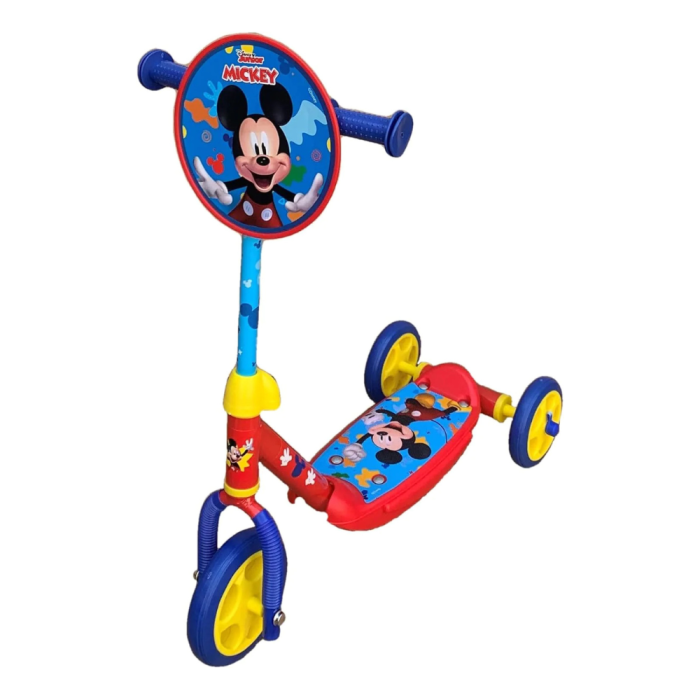 Trottinette Mickey Mouse à 3 roues en acier pour enfants