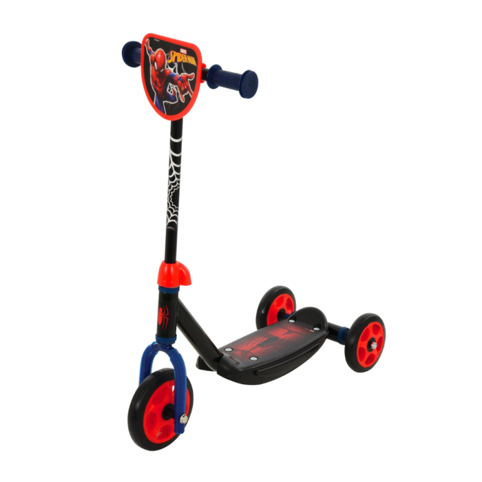 Trottinette Marvel Spiderman à 3 roues en acier pour enfants