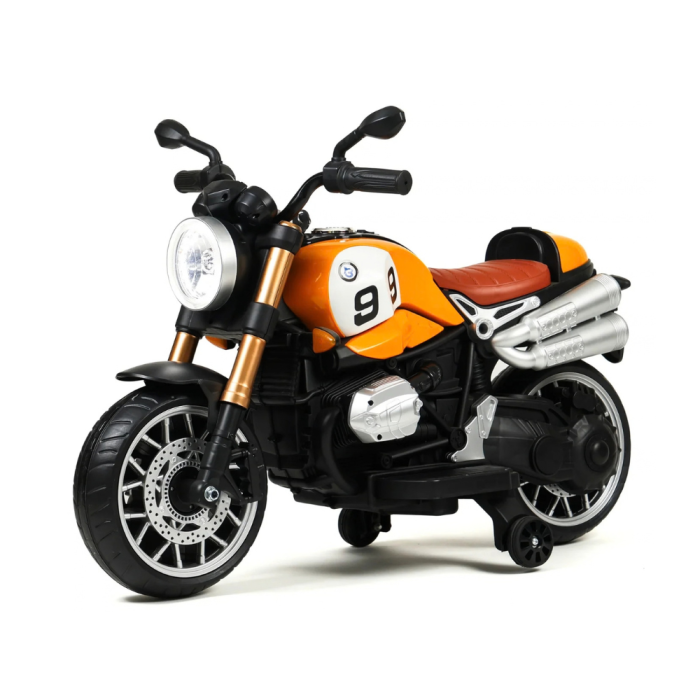 Moto Électrique Enfant Scrambler 12V 7Ah-Jaune