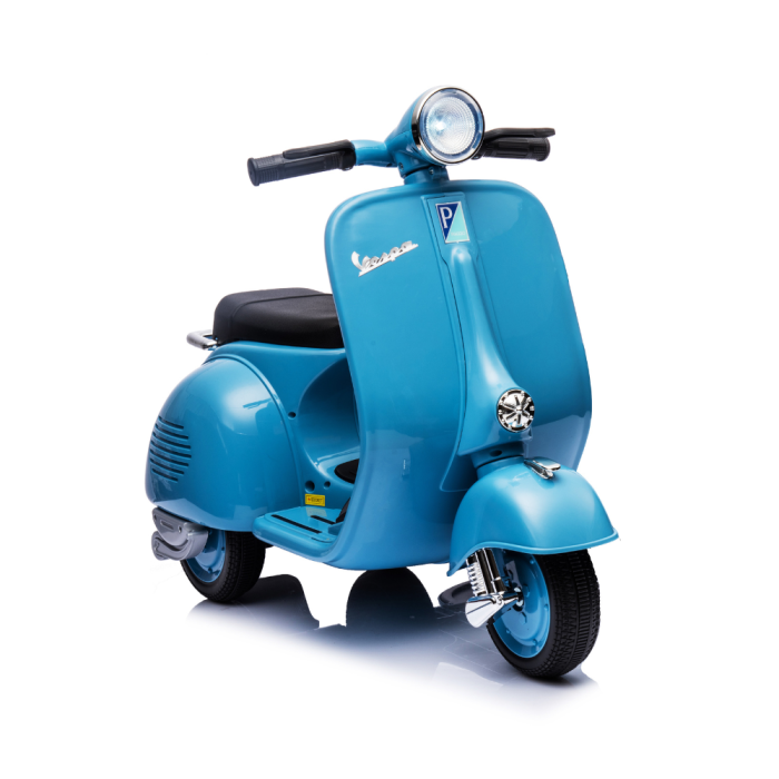 Vespa Sidecar Small Special 6V pour Enfants avec Licence Officielle Piaggio-Bleu