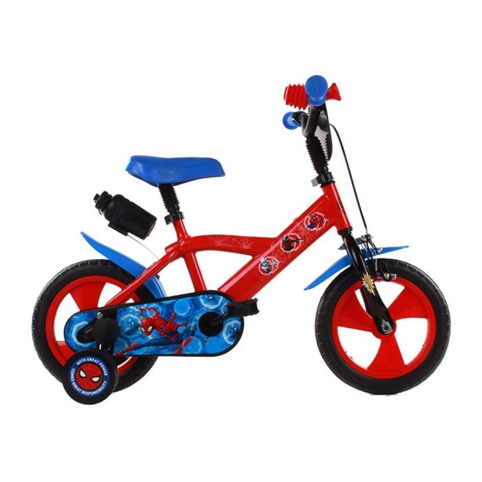 Vélo enfant Marvel Spider-Man 12" Volare avec gourde et stabilisateurs