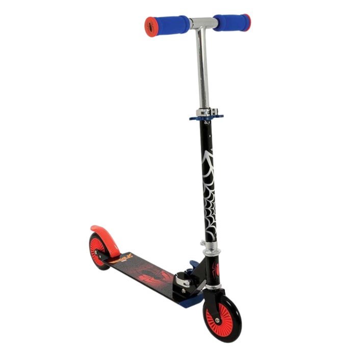 Trottinette pliante Marvel Spiderman à 2 roues en aluminium pour enfants