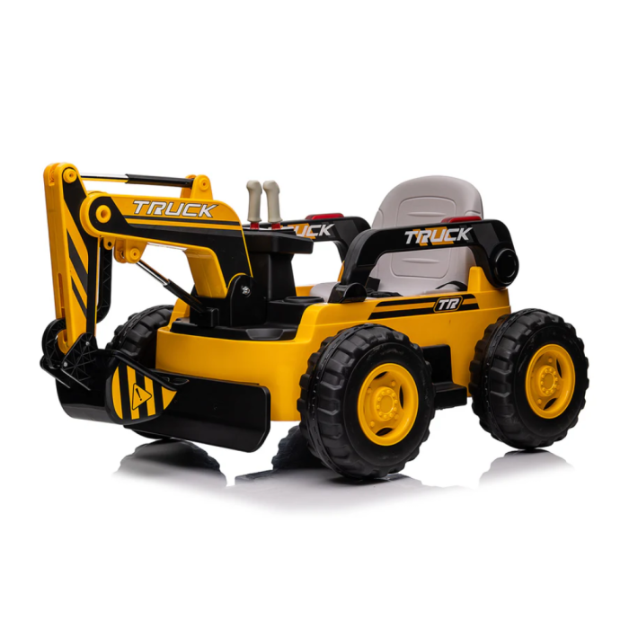 Trattore Escavatore Elettrico Braccio Meccanico Per Bambini 12V con Radiocomando