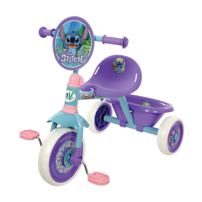 Tricycle à pédales Disney Stitch First Trike avec poignée