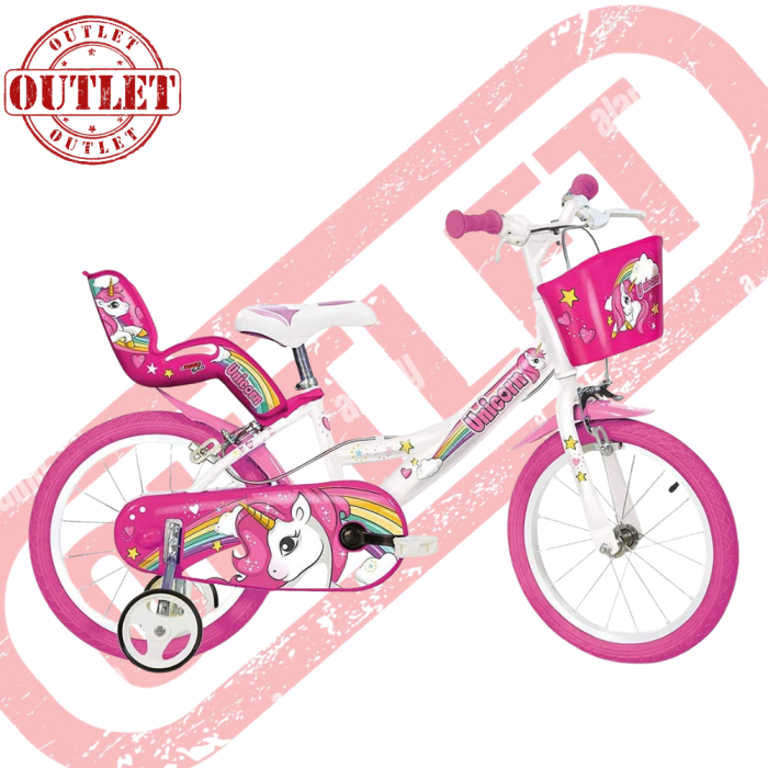 Bicicletta Bambina Dino Bikes Unicorn 16" - Seconda Scelta